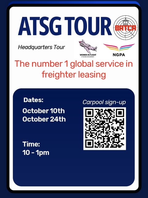 ATSG Headquarters Tour event flyer from @batca_osu