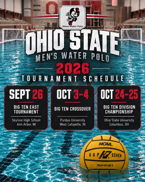 Big Ten Division Championship event flyer from @buckeyepolo