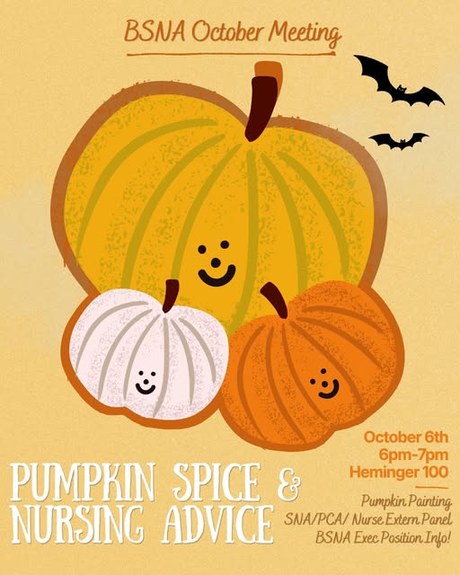 BSNA October Meeting event flyer from @buckeyestudentnurses