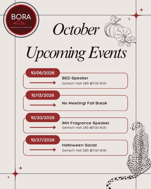 BED Speaker event flyer from @businessofretailosu