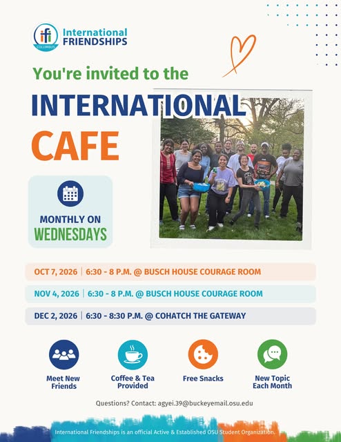 International Cafe event flyer from @ificolumbus