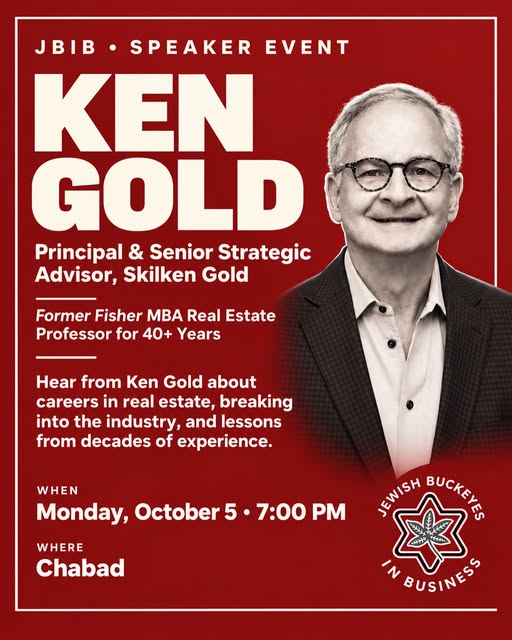 JBIB Speaker Event: Ken Gold event flyer from @jbib.osu