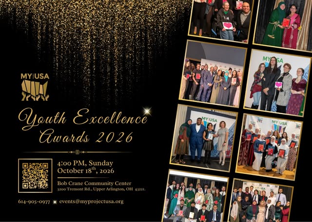 MY Project USA Youth Excellence Awards 2026 event flyer from @myprojectusa