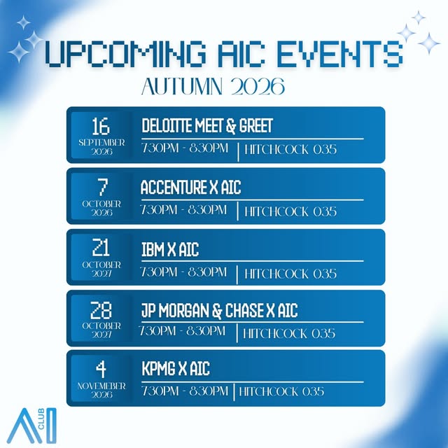 Accenture X AIC event flyer from @ohiostateaiclub
