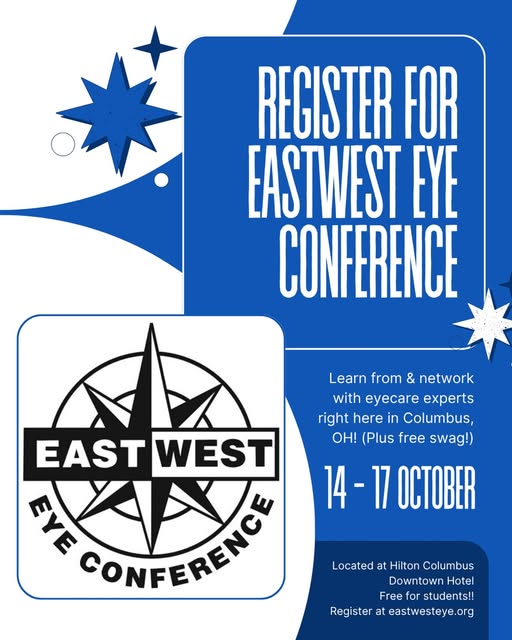 East West Eye Conference event flyer from @osu_aosa