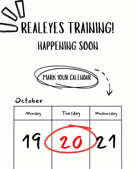 Realeyes Training at OSU event flyer from @osu_aosa