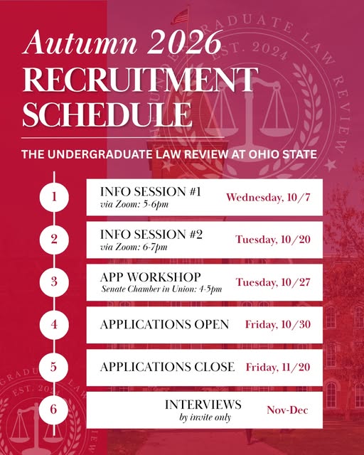 Info Session #1 event flyer from @osu_lawreview