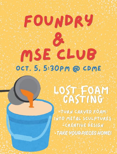 Lost Foam Casting event flyer from @osufoundryclub