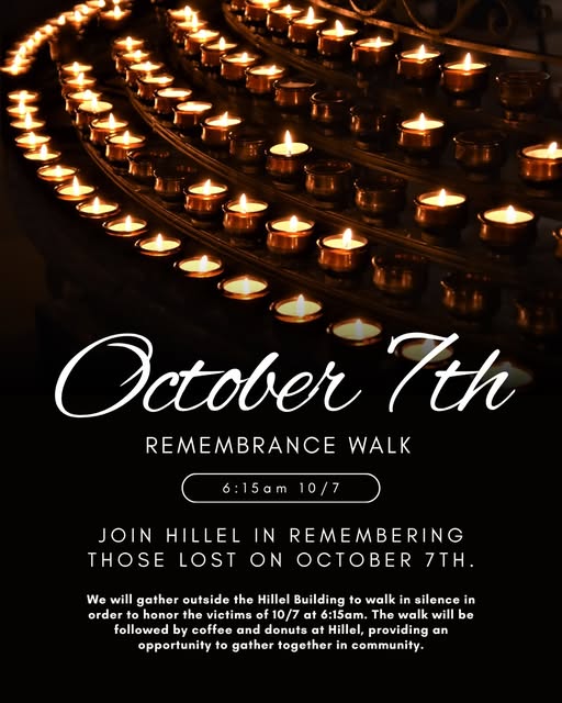 Remembrance Walk for October 7th (Remembrance Walk) — Instagram source 1, image 4, posted by @osuhillel