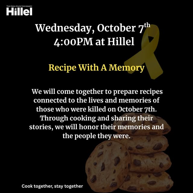 October 7th Memorial Events — Instagram source 1, image 4, posted by @osuhillel