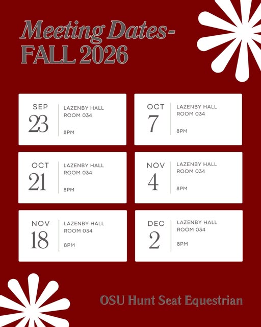 Team Meeting event flyer from @osuhuntseat