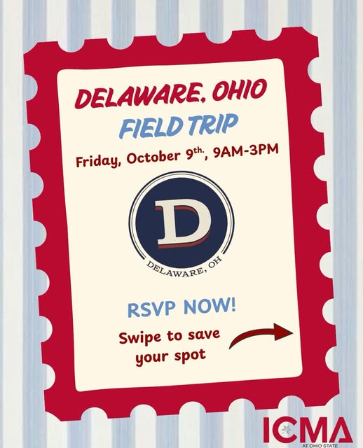 Delaware, Ohio Field Trip event flyer from @osuicma