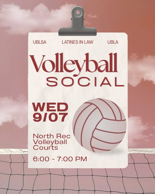 Volleyball Social event flyer from @osulatinesinlaw
