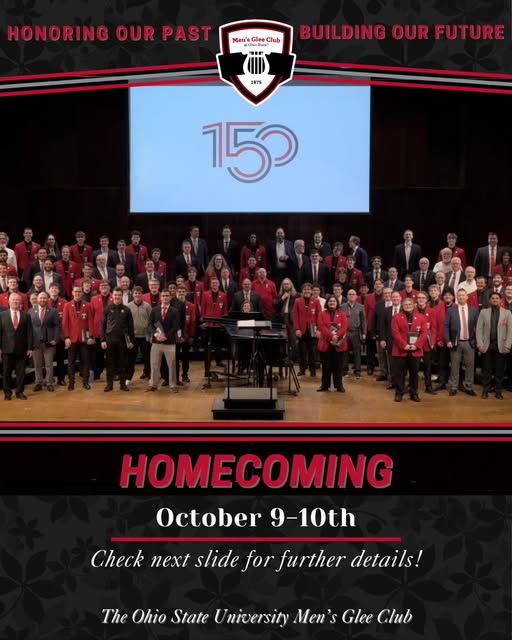 Rehearsal with the Men’s Glee Club event flyer from @osumgc