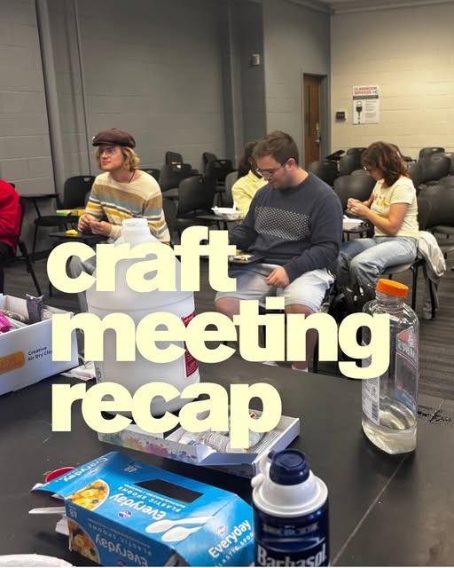 Craft Meeting event flyer from @osuspongebobclub