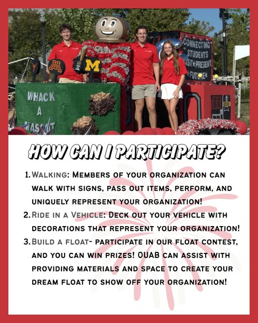 Homecoming Float Building — Instagram source 1, image 2, posted by @ouab