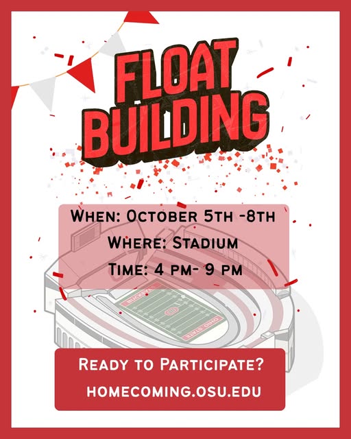 Homecoming Float Building — Instagram source 1, image 3, posted by @ouab