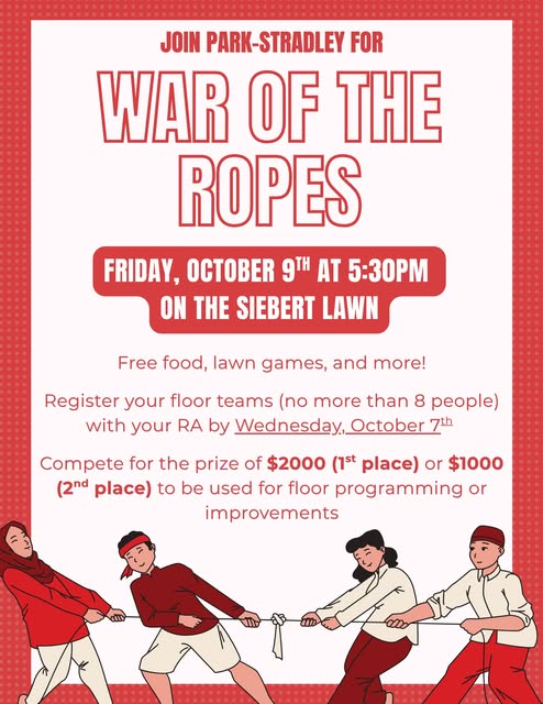 War of the Ropes event flyer from @parkstradleyosu