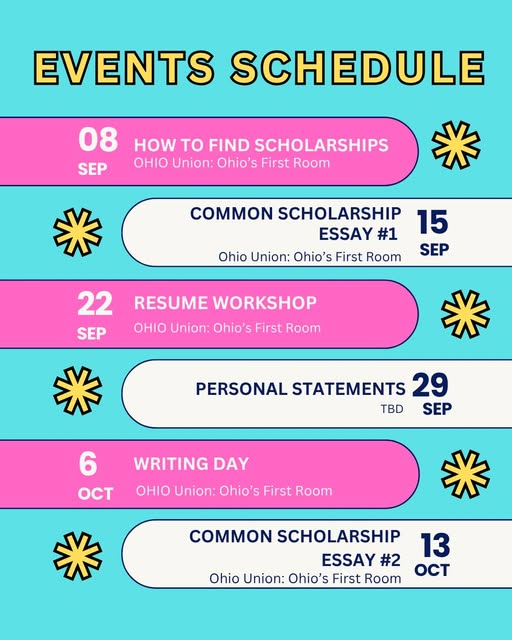 WRITING DAY event flyer from @scholarshipquest614