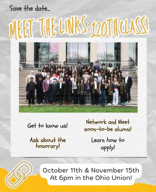 Meet The Links: 120th Class (Oct 11) event flyer from @sphinxosu